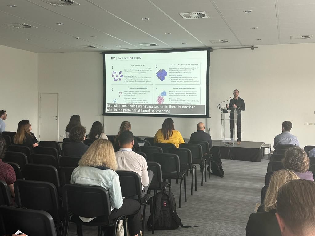 PhoreMostLtd's tweet image. We had a great time at #SLAS2023!
 
Our CTO, Dr Ben Cross, presented an update on our degrader #drugdiscovey programmes and the application of the SITESEEKER platform to identify new E3 ligases.
 
Find out more in @MyBioTechniques&apos; conference round-up: rb.gy/6bubz