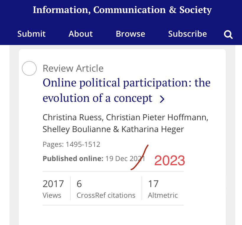 This paper has been assigned a volume. Hurray! Wonderful collaboration with @Ch_Ruess @cphoffmann @k_heger 

50 free eprints at this link.

tandfonline.com/eprint/VJWHXT7… 

Or you can find the full text for free on my website (see bio)