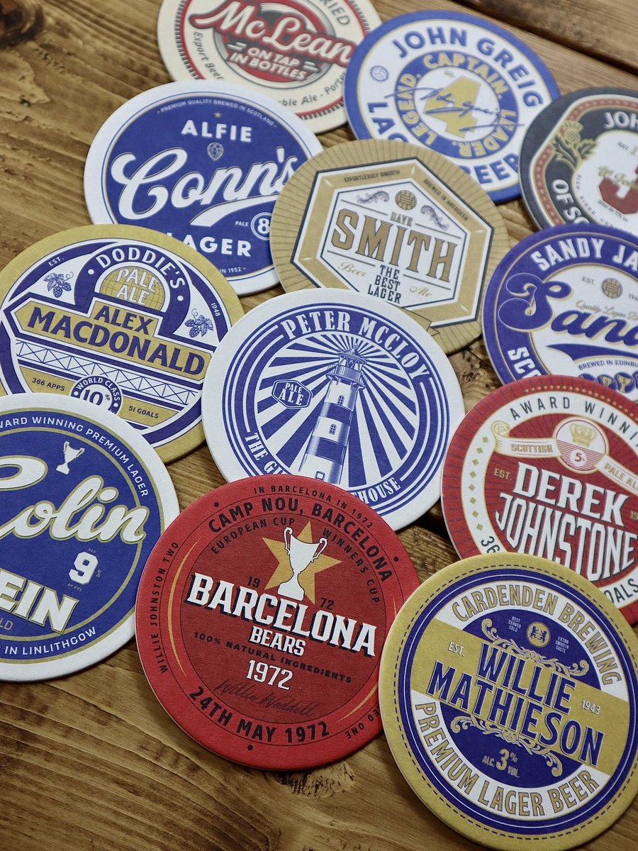 True Blue Badges (@truebluebadges) on Twitter photo Our Barca Bears 1972 Beer Mats Release Tomorrow @ 7pm (21/06)!⏰
Each pack has 12 double-sided pulp beer mats with unique illustrated text-based designs themed around the team who won the European Cup Winners Cup in Barcelona on 24th May 1972
Like & Follow for updates!📲
#watp Our Barca Bears 1972 Beer Mats Release Tomorrow @ 7pm (21/06)!⏰
Each pack has 12 double-sided pulp beer mats with unique illustrated text-based designs themed around the team who won the European Cup Winners Cup in Barcelona on 24th May 1972
Like & Follow for updates!📲
#watp