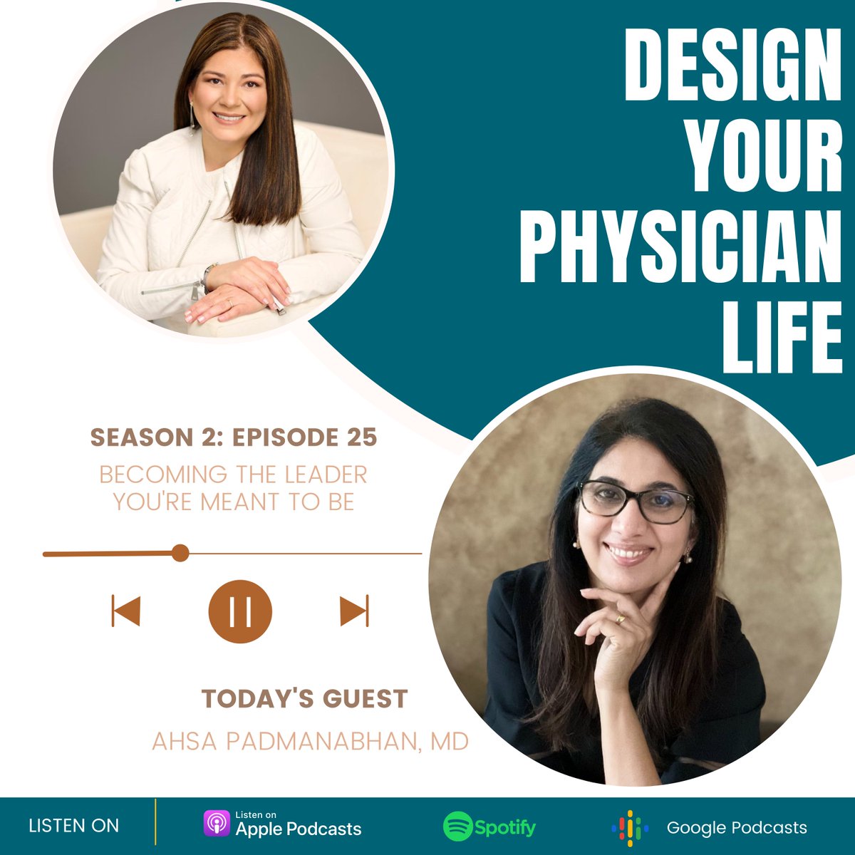 Today, we have someone very special with us: Dr. Ahsa Padmanabhan! We will be talking all about leadership and how you can become the one that you were meant to be and the path to success.

Check the full episode here: buzzsprout.com/1851169/130648…