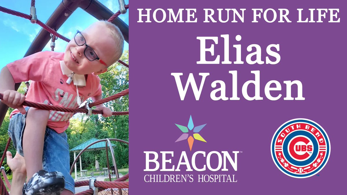 This week, the #SBCubs are proud to honor Elias Walden with a Home Run for Life. Learn more about Elias’ story by clicking the link below. Beacon Children's Hospital, is Michiana’s only community-owned, not-for-profit hospital designed just for kids!
❤️ atmilb.com/444Ss3x