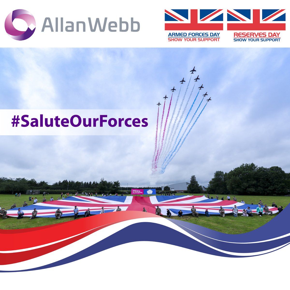 We're honoured to be part of the Employer Recognition Scheme for the Reserve Forces. Reservists are deployed worldwide, and are integral to the nation's security at home and overseas. Today we #SaluteOurForces #ArmedForcesDay