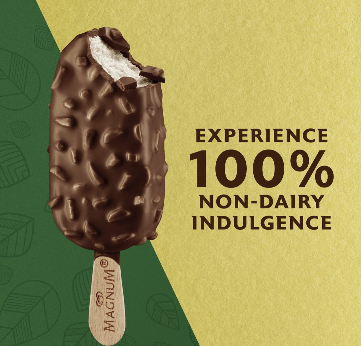 100% sweet indulgence without any of the dairy! 🍨 🍫 💫 ​ What's your favorite way to indulge in Magnum Non-Dairy bars? Let us know in the comments. 👇