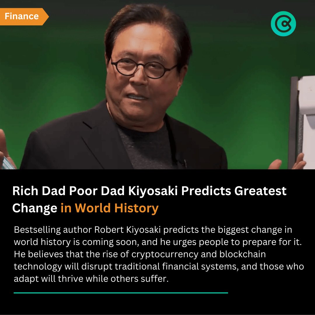 Rich Dad Poor Dad Kiyosaki Predicts Greatest Change in World History

Bestselling author Robert Kiyosaki predicts the biggest change in world history is coming soon, and he urges people to prepare for it. 

#GreatestChange #WorldHistory