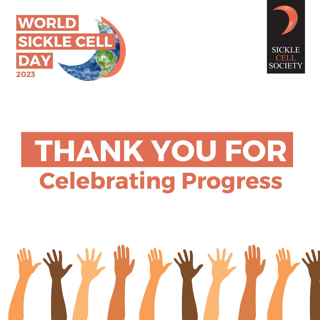 It was phenomenal to see everyone embracing #WorldSickleCellDay yesterday and coming together to celebrate progress. By raising our voices, we will ensure we will continue to pursue improvements in awareness, understanding, support and advances in treatment. 

Pls keep sharing