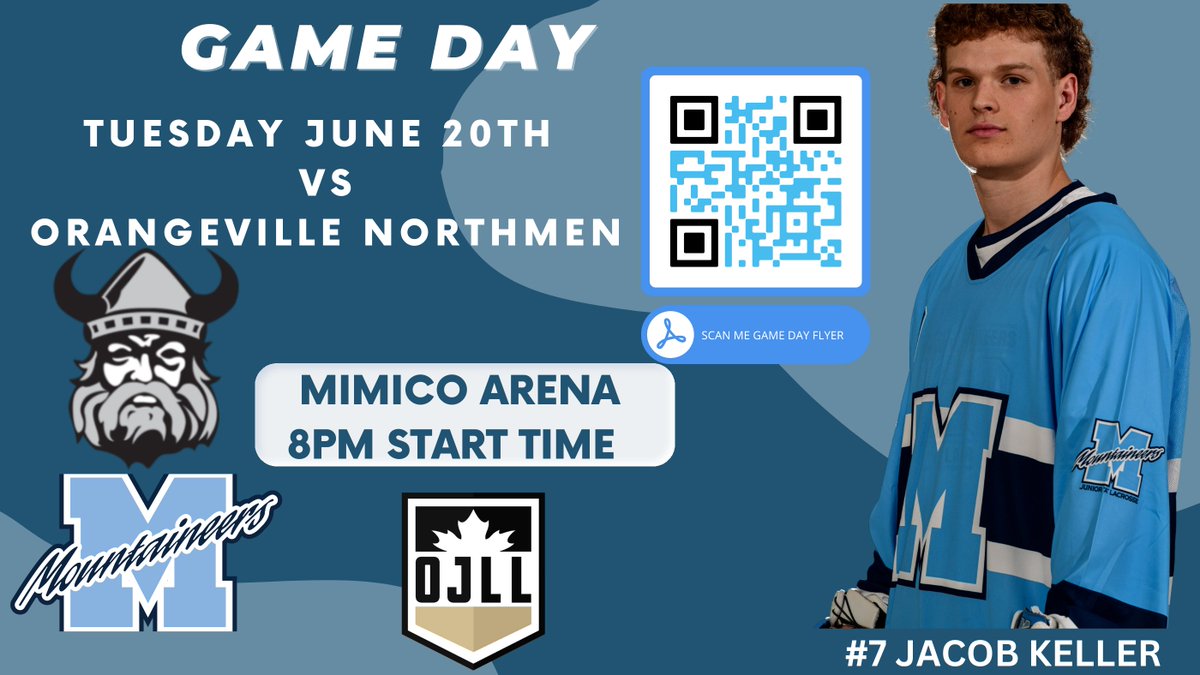 IT IS GAMEDAY...download the gameday flyer by scanning the QR Code. Big One tonight at the Drummond ST Bowl. vs the Northmen. Gametime is 8PM.