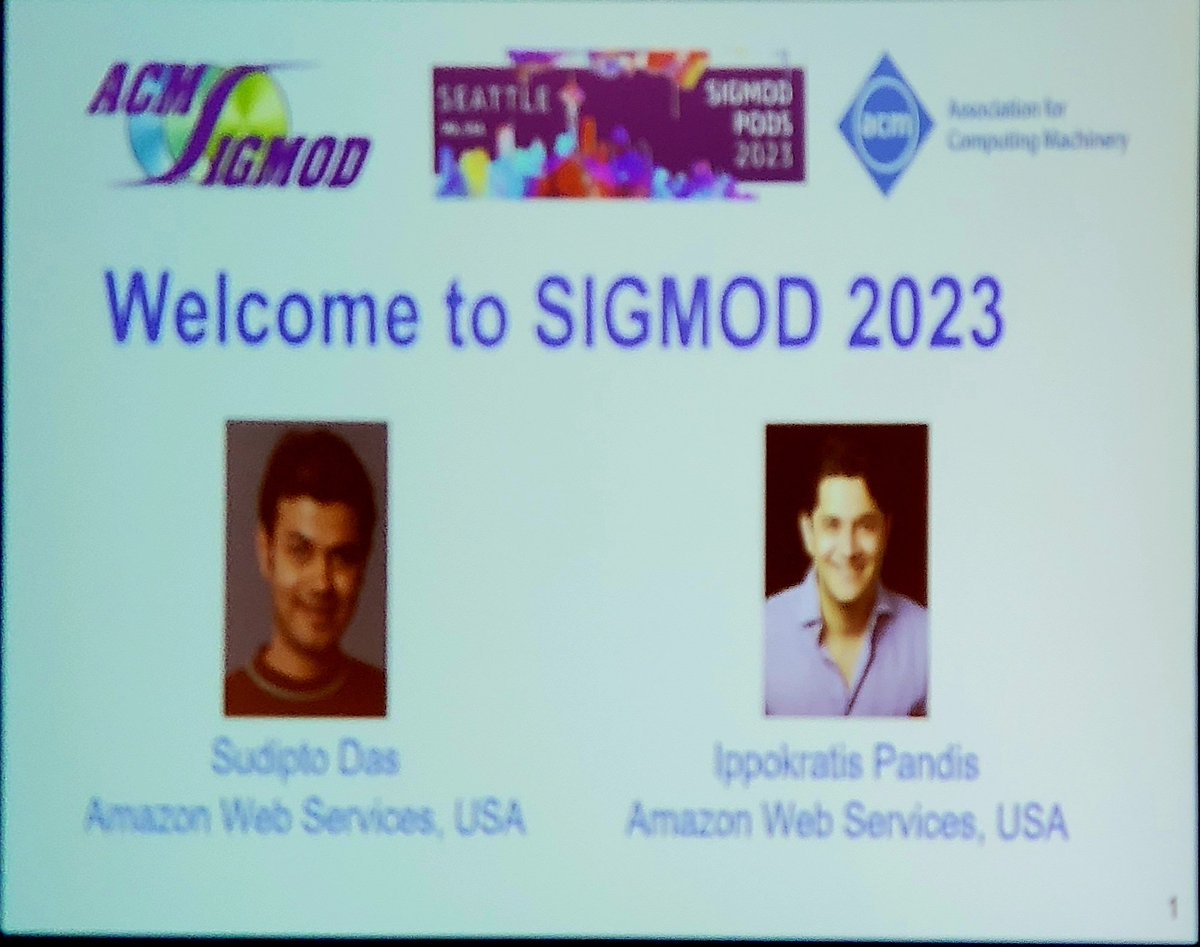 seemohan's tweet image. @TheOfficialACM @sigmod @SIGMODConf kicks off in Seattle 👍 Enjoying meeting friends from across the world after my last in-person #SIGMOD @SIGMOD2019 
#SIGMOD2023