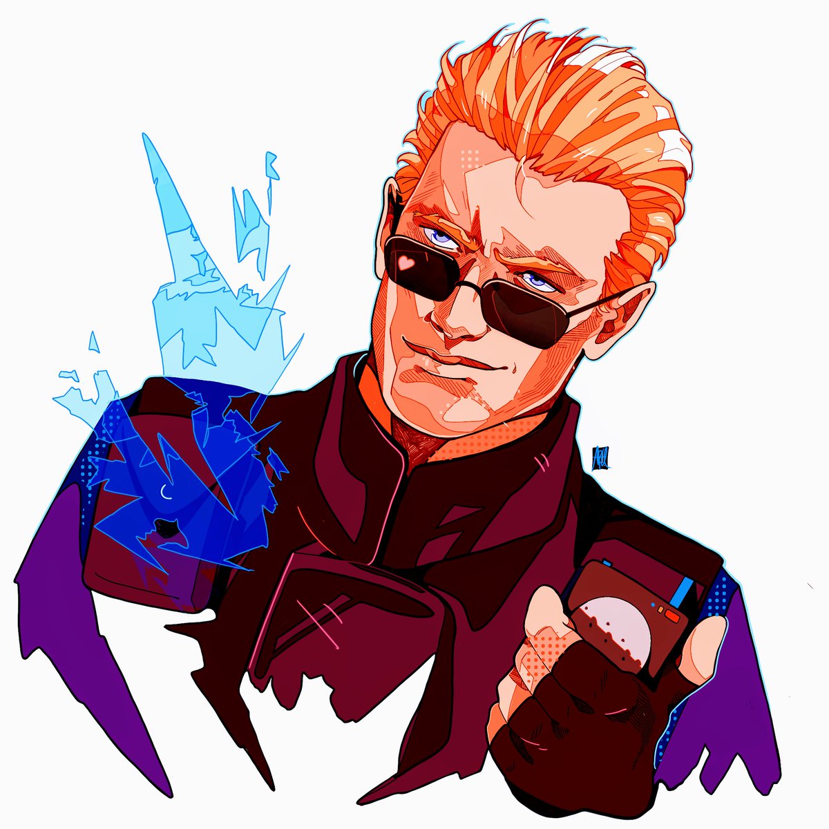 spent my afternoon drawing wesker sue me