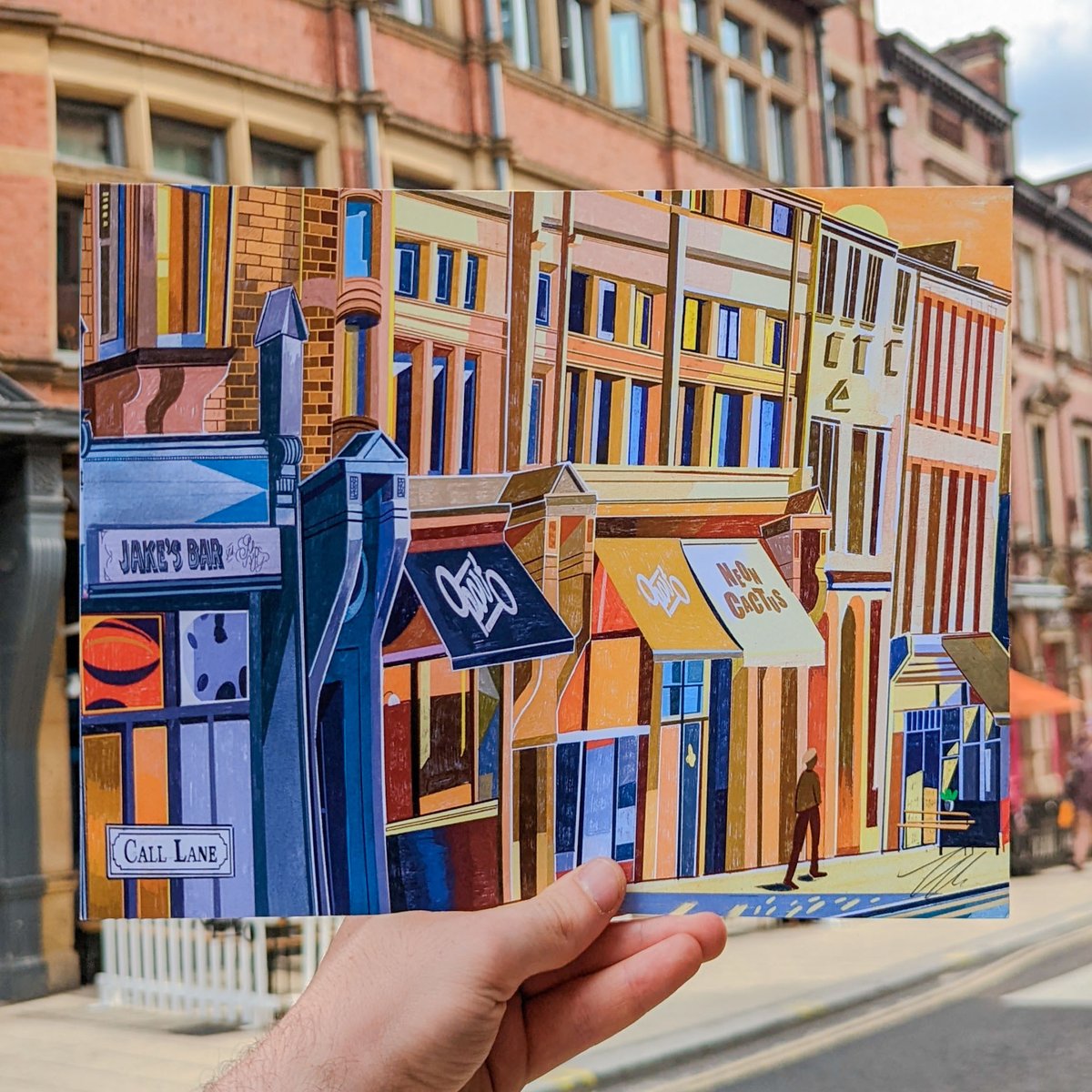 We love a customer photo here at P.W ❤️ 🌈 

This ones courtesy of <a href="/zacrosso/">zac rosso</a> 🤩 Zac's an amazing local artist who paints all the best favourite Leeds hotspots 🙌 

We love seeing our customers prints in the wild, make sure to tag us so we can see your amazing work!
