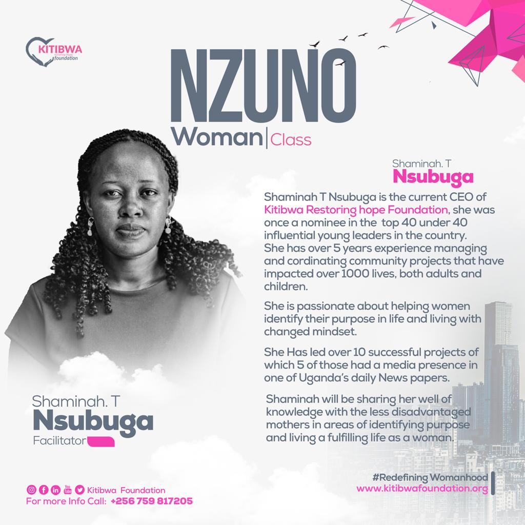 Excited to introduce our facilitator 4 the #NzunoClasses on Friday, June 23rd, 2023, in Bulenga! We're honored to bring together the Kitibwa  #mothers, as they embark on a journey of #empowerment and #selfdiscovery, exploring the profound concept of #womanhood and its #purpose.