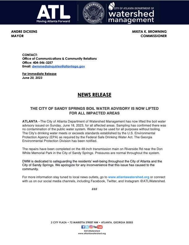 Atlanta Watershed tweet media