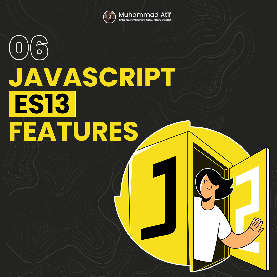 atifatpl's tweet image. 06 JAVASCRIPT ES13 FEATURES

#w3schools #javascript #es13 #features #sql #mysql #mssql #plsql #postgresql #react #es6 #cheatsheet   #frontend #libraries #pro #git #css #shorthands #ui #ux #components #themes #csstricks #css3 #webdev #webdevelopment #js #javascriptdeveloper