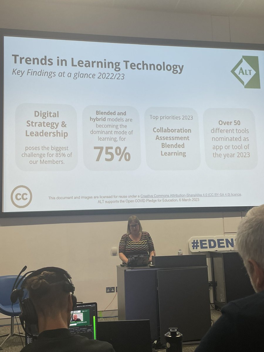 Really enjoying the current session by @MarenDeepwell - “Hope on the Horizon: Setting out in a New Direction for Digital Education'. Lots to think about and reflect on 🙌 #EDEN2023