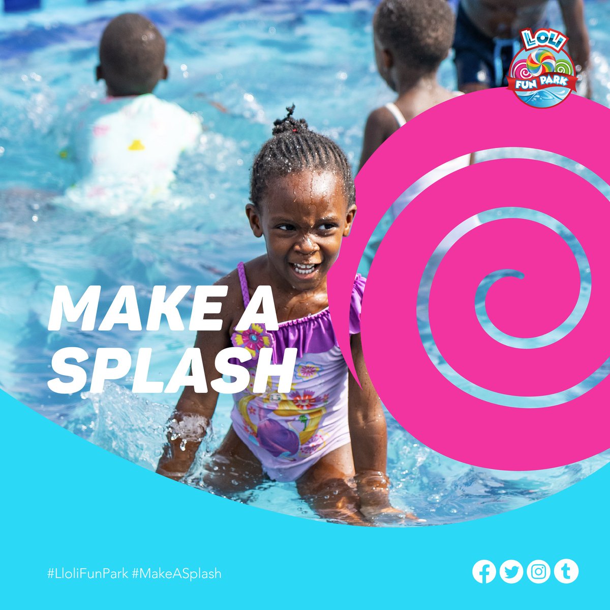 Come and enjoy the water splashing experience 💦#llolifunpark