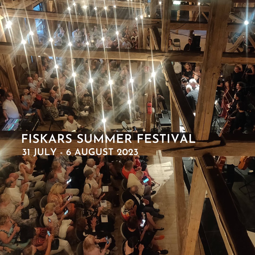 Welcome to the first big orchestra concert in Fiskars this year, which takes place in Puimala on Friday 4th August at 19:00!

James Gaffigan and young conductors from the LEAD! Masterclass lead the Fiskars Festival Orchestra, with soprano Sonja Herranen and tenor Johan Krogius.