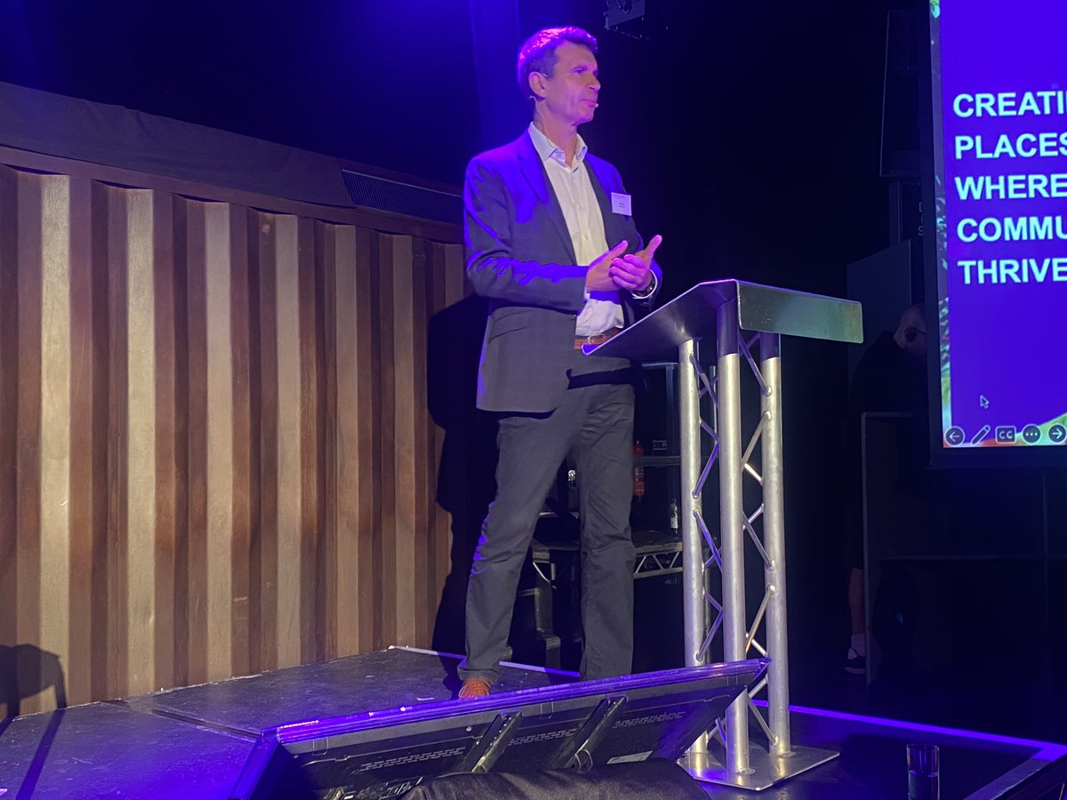 Paul King <a href="/Lendlease/">Lendlease</a> opens the <a href="/MoversShakersUK/">Movers & Shakers</a> Core Forum ‘Transforming Places’ at <a href="/ministryofsound/">Ministry of Sound</a> on location <a href="/ElephantParkLDN/">Elephant Park</a>