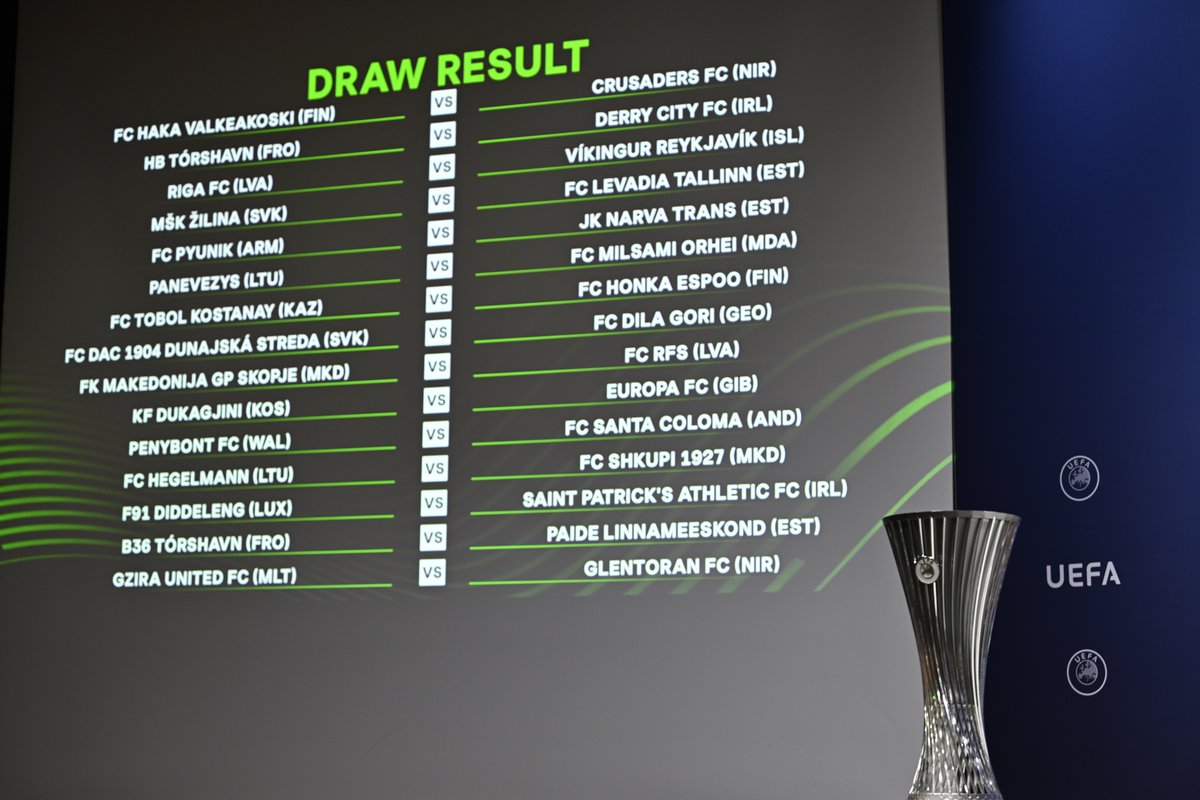 UEFA Europa Conference League On Twitter First Qualifying Round Draw uefa-europa-conference-league-on-twitter-first-qualifying-round-draw