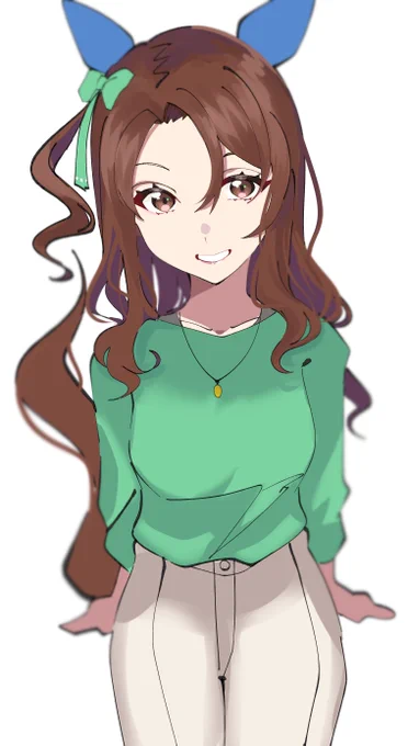 キングヘイローを塗りました #ウマ娘