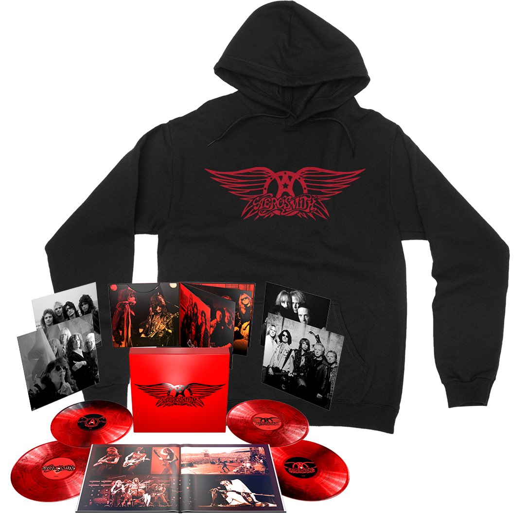 Today, Aerosmith announces their ultimate Greatest Hits, landing August 18th in multiple sweeping configurations including merchandise fan packs, new apparel, and accessory collections: 

- Super Deluxe 4LP on color vinyl* 
 - Numbered 2LP on 180g black vinyl with alternate…