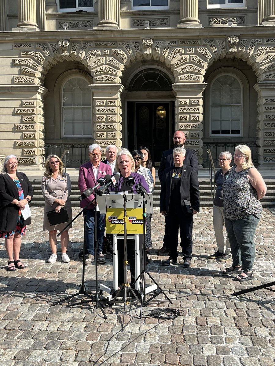 Happening Now: #Ontario public sector workers are back in court today defending their right to free and fair collective bargaining. #Bill124 has had a detrimental impact on our public services. It’s time to #KillBill124 #OnPoli #OnLab #EnoughisEnoughON