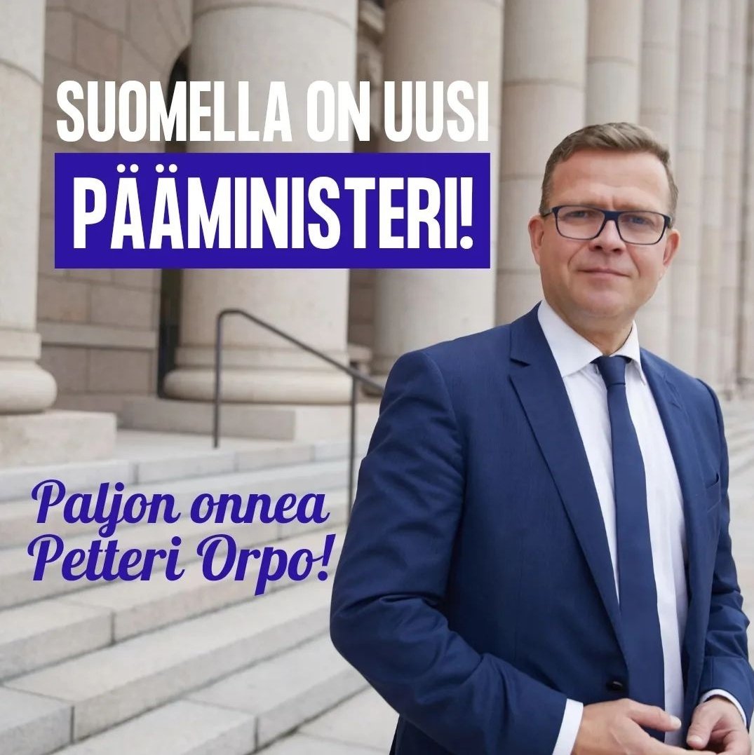 Hieno päivä, eikä vähiten siksi, että Suomi sai ensimmäisen @Tuhatkunta -taustaisen pääministerin! 

Hurjasti onnea ja menestystä haastavimpaan mahdolliseen tehtävään, @PetteriOrpo! 🇫🇮💙