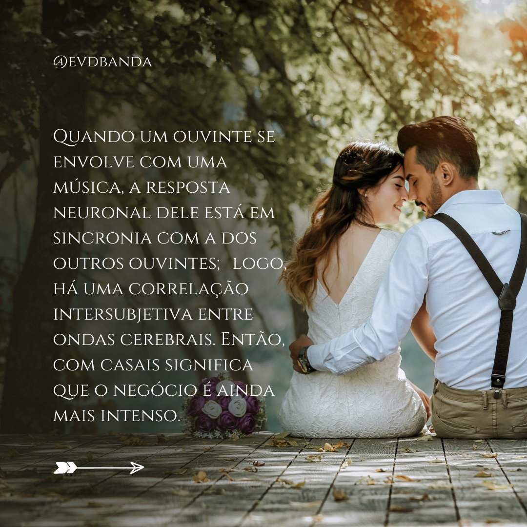 EVDBanda's tweet photo. Ouvir música com o parceiro aumenta a conexão do casal!

#ouvirmusica #musica #casal #conexão #evdbanda #conexao #música #amor #amormeu #amorsincero #relação #relacionamento #relacao #relacionamentos #relacionamentoblindado #namoro #casamento #pesquisa #pesquisacientifica #estudo https://t.co/e9Yw2moEEE