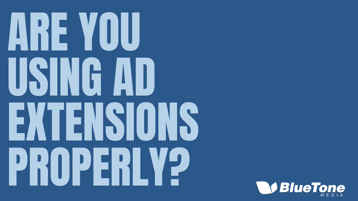 BlueToneMedia03's tweet photo. Why use ad extensions?
✅ Improve relevance and Quality Score.
✅ Enhance visibility and click-through rates.
✅ Tailor ads to user intent and preferences.

Find more SEM tips here: https://t.co/c3Vu3eU53a

#SEM #GoogleAds #AdExtensions #DigitalMarketing #PPC #SEMTips https://t.co/ooULtusLzj