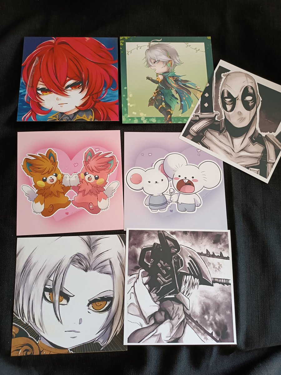 LadyNemhesis's tweet photo. New print available at #japanexpo2023 💙
Stand: Q671 (Hall 6) Deadly Dio!
#GenshinImpact #Deadpool #Pokemon #HadesGame #chainsawman #fanart #japanexpo #Diluc #Alhaitham #thanatos #chainsawmanfanart https://t.co/v8CUNqd8Ip