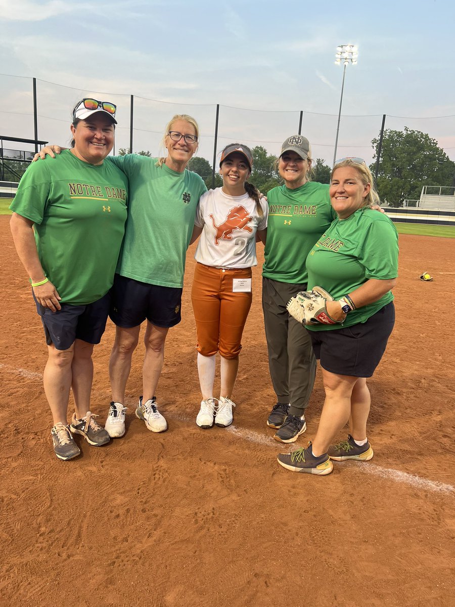 I had an amazing time at the <a href="/NDsoftball/">Notre Dame Softball</a> camp yesterday! Thank you so much to @NDcoachGumpf, <a href="/Rivie00/">Amanda Eberhart</a>, <a href="/2Ganeff/">Kris Ganeff</a>, and <a href="/j_spitale/">Jamie Spitale</a>! I had a great time working with everyone and getting better! Go Irish ☘️! <a href="/CoachCatLTG/">Cat Carrisosa</a> <a href="/JoeHendersonLTG/">JoeHendersonLTG</a> <a href="/ltglions2024/">LTG Lions 18u Henderson/Cat</a> #2025pitcher #ltg #lovethegame