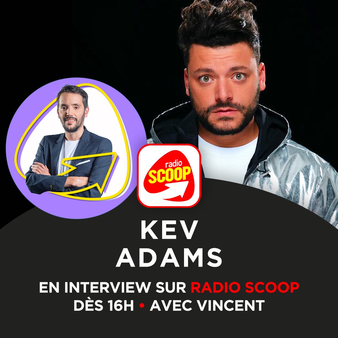 VincentScoop's tweet photo. @kevadamsss est l’invité de My Scoop pour parler du tout premier « Festival à l’ouest » de nos amis du @alouesttheatre  ! Rdv à 16h les cocos 😉 https://t.co/Q1z98QAAOo