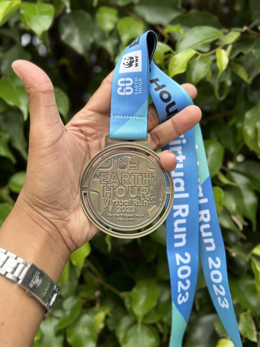 mcmarinay's tweet photo. 20. i got another medal, ma!
- from my 60k Earth Hour Virtual Run last April 2023 @earthhour #pfatleta ๐๐๐ฝโโ๏ธ https://t.co/1dR014tukU