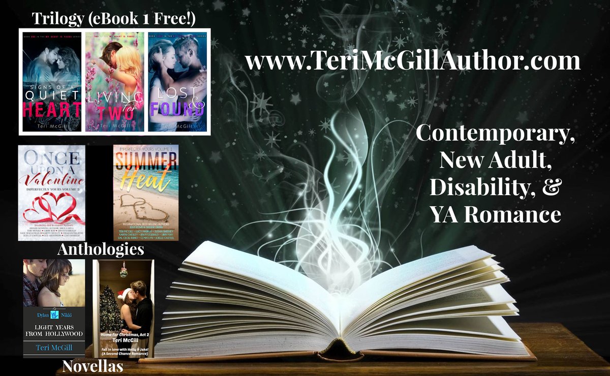 TeriMcGill's tweet photo. 💜🖤💜 #Romance #ContemporaryRomance #NewAdult #YA 🤟🏼#SignLanguage #RomanceNovels 🤟🏻 #DeafCharacters🤟🏻 #DeafHeroes🤟🏻 #Novellas #DisabledCharacters♿️ #DisabilityAnthologies #Inclusion #RomanceAnthologies #AmazonAuthorPage➡️https://t.co/bG7ksFddRL #Website➡️https://t.co/FPseB5WvXF https://t.co/EPmIQEFHcx