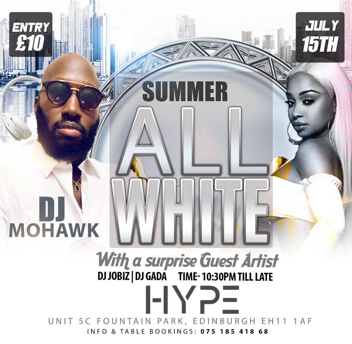 July 15th Live in Edinburgh!