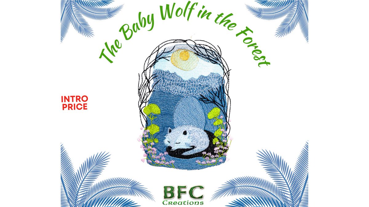 BFC_Creations's tweet image. The Baby Wolf in the  Forest

bfc-creations.com/designs-series…

#bfccreations #embroiderydesigns #machineembroidery #machineembroiderydesigns