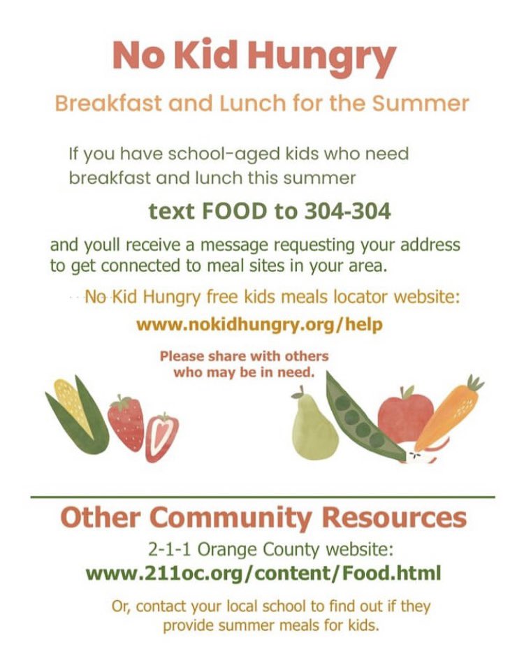 Live in 🍊County, CA? #nokidhungry