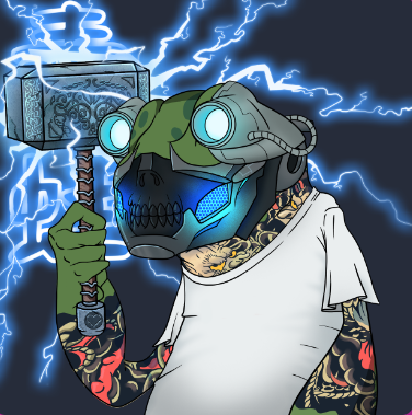 LekstArie's tweet photo. @CyberFrogsNFT @MillionSols #FrogFlex⚡️ https://t.co/ayQeorQm3g