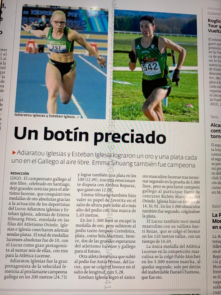 manueluriz's tweet photo. Es una pena que tras la competición en la que me retiro ganando más campeonatos gallegos que nadie en la historia del lanz. de jabalina y siendo el único campeón de España Absoluto A.L. de la ciudad en 10-15 años, desde el periódico de Lugo ni se me nombre @elprogreso_Lugo https://t.co/tsgUlkni9j