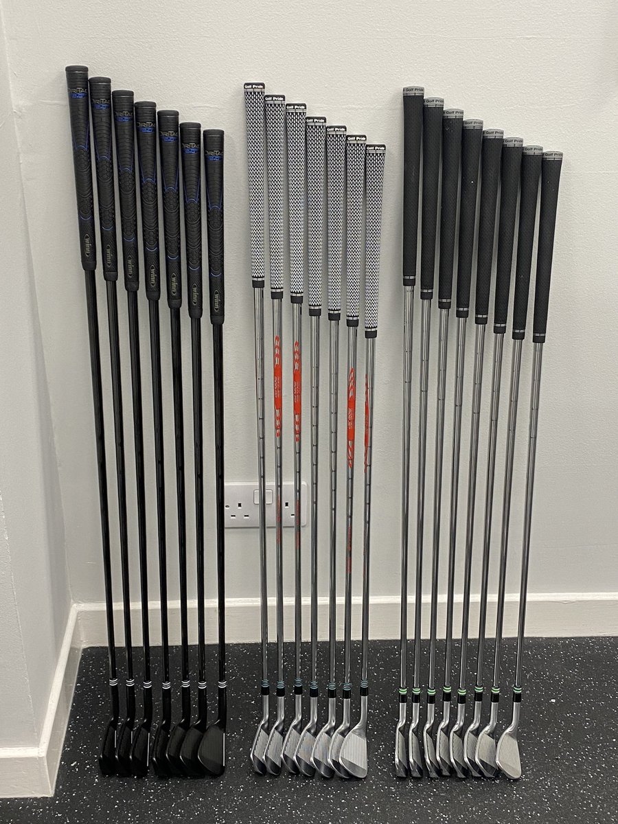 klbuildcentre's tweet photo. Retro build Tuesday has been fun! Some lovely clubs leaving the workshop!

#PXG #titleist #miura #kbs #accra #modus #allblackeverything https://t.co/mKVD5wbsGT