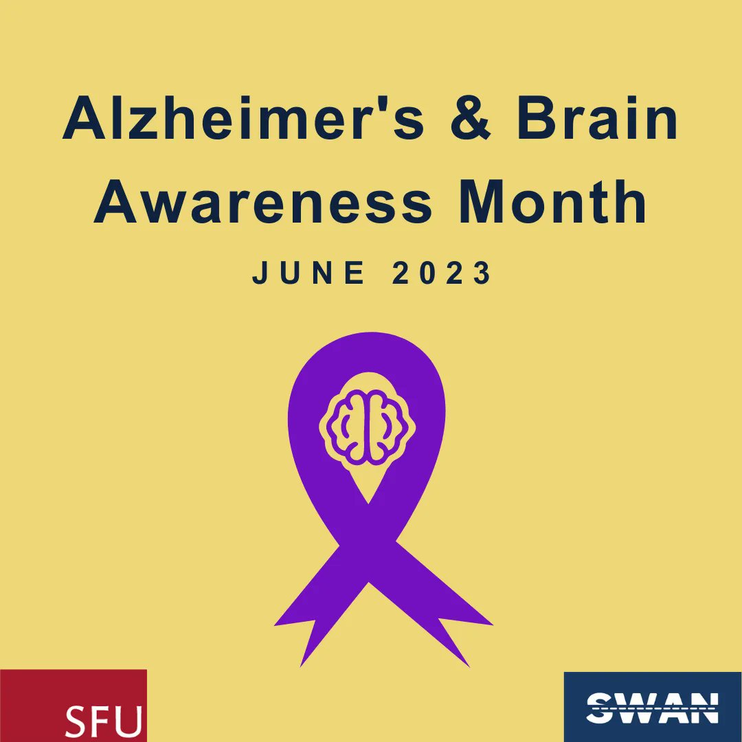 June is Alzheimer's and Brain Awareness Month! More than 55 million people globally are living with Alzheimer's or another dementia. The Alzheimer's Association invites you to Go Purple to raise awareness about the disease.

Take action here: buff.ly/2EVAvvh

#SFU #ENDALZ