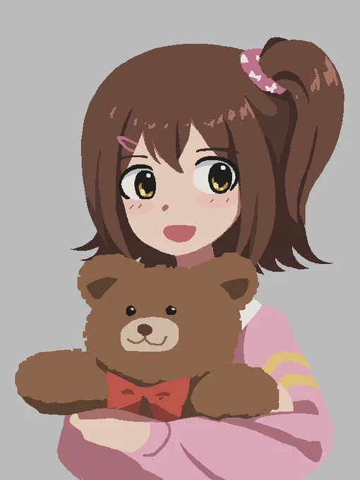 #ミリオンくまのぬいぐるみ抱えてる部