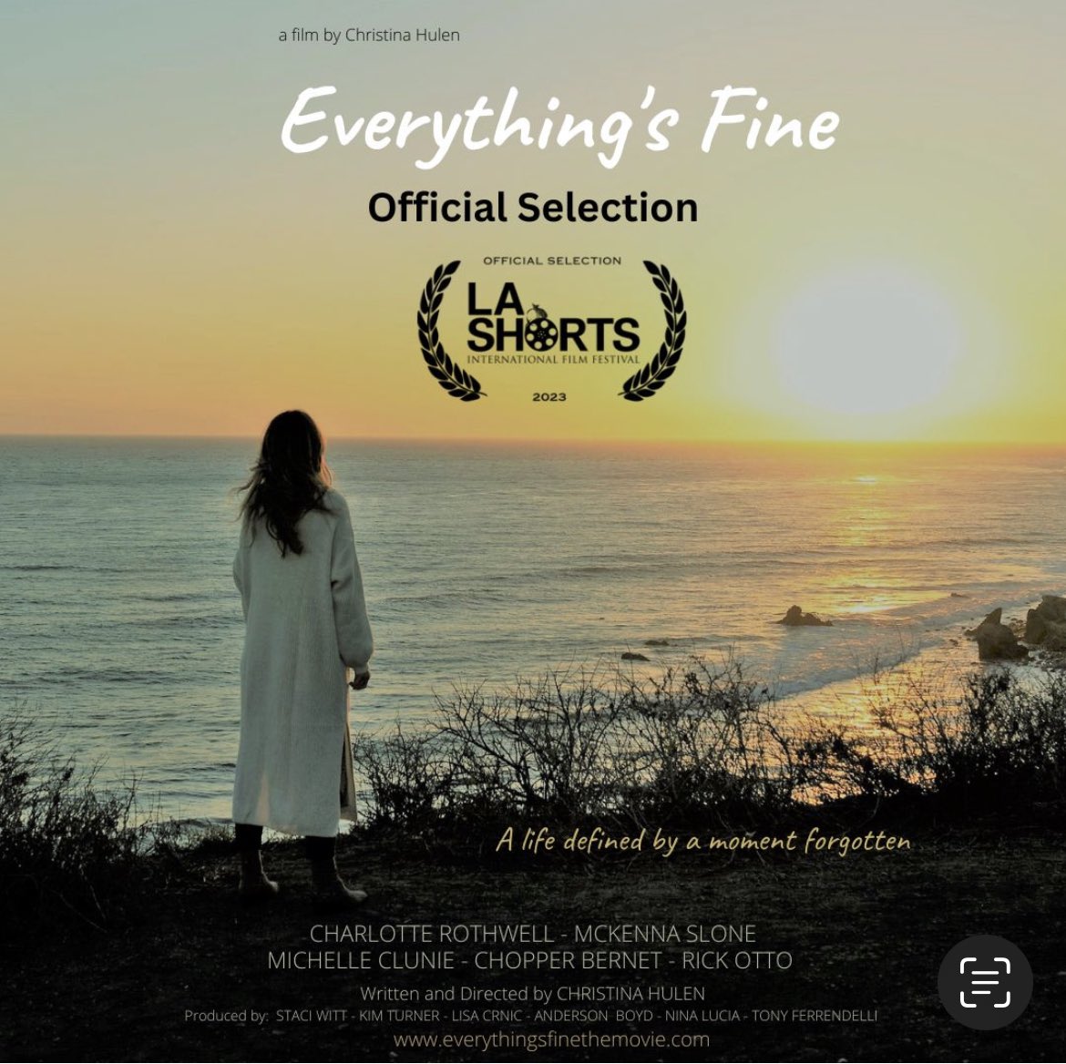 UPDATE!! Everything’s Fine will premiere at the LA Shorts International Film Festival, July 19-30 at LA LIVE. Spread the word! @lashortsfest #womendirectors #womensupportingwomen #womenwriters #PTSD #stopgunviolence #lgbt #lgbtq