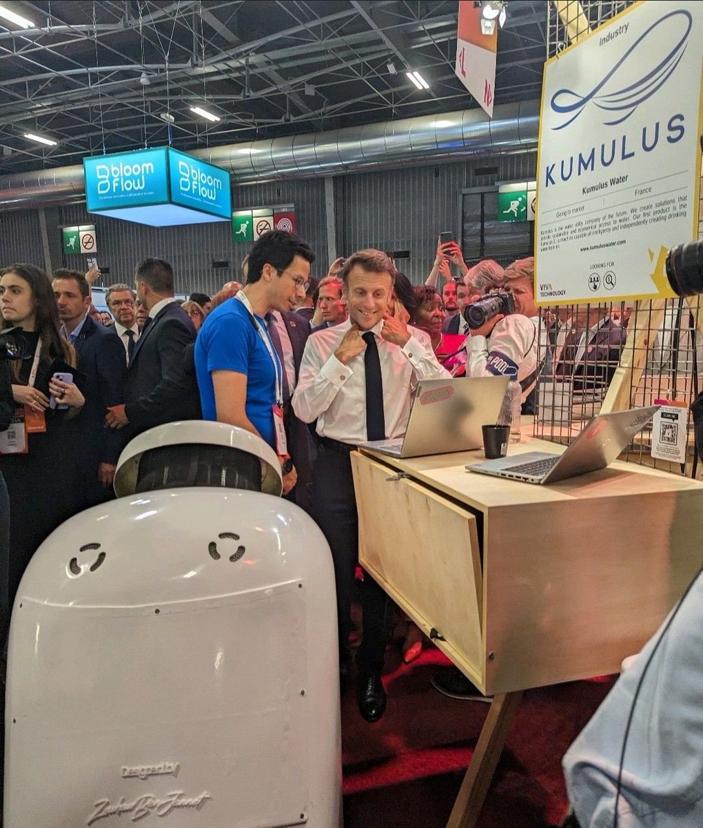 Kumulus Water (@kumuluswater) on Twitter photo The highlight of our #Vivatech 23 participation:
The privilege of having the French President <a href="/EmmanuelMacron/">Emmanuel Macron</a> visit our booth.
There is a strong sense of consciousness and openness to innovative solutions like ours and it encourages us to work harder! The highlight of our #Vivatech 23 participation:
The privilege of having the French President <a href="/EmmanuelMacron/">Emmanuel Macron</a> visit our booth.
There is a strong sense of consciousness and openness to innovative solutions like ours and it encourages us to work harder!