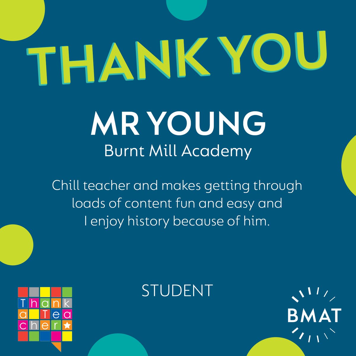 🙌 THANK YOU MR YOUNG ⭐️

@UKThankATeacher
#ThankATeacherDay23

#ThankATeacherDay

#ThankATeacher