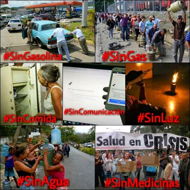 #Venezuela se ha vuelto un verdadero caos.

#MaduroCDTM ha dejado a #VenezuelaSinGasolina #SinLuz sin #Agua, sin #salario y sin #pensiones

#SinGasolina #VenezuelaEnDesobediencia
