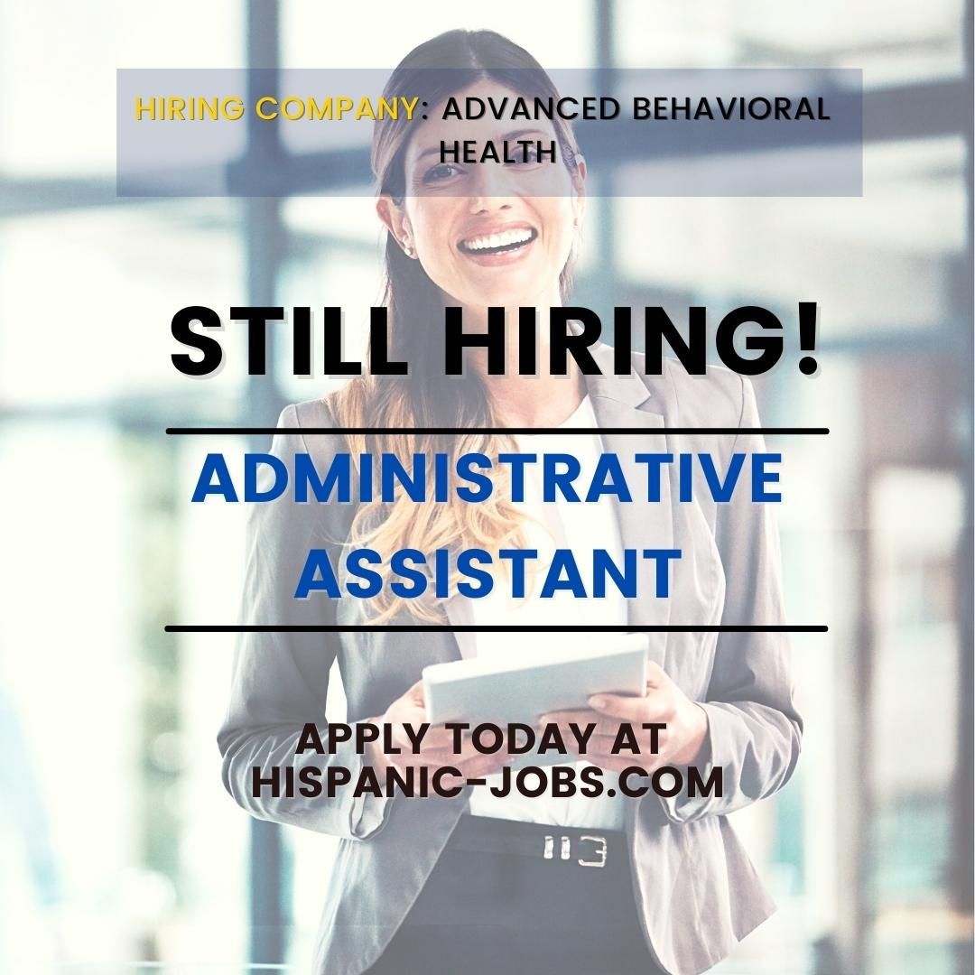 #Hiring an Administrative Assistant

See full job details & apply at buff.ly/3OTaAZS 

#administrative #adminassistant #administrativeassistant #assistant #job #work #bilingual #latinojobs #bilingualjobs #bilingualspanish #trabajo #jobopportunities #jobsearch #stillhiring