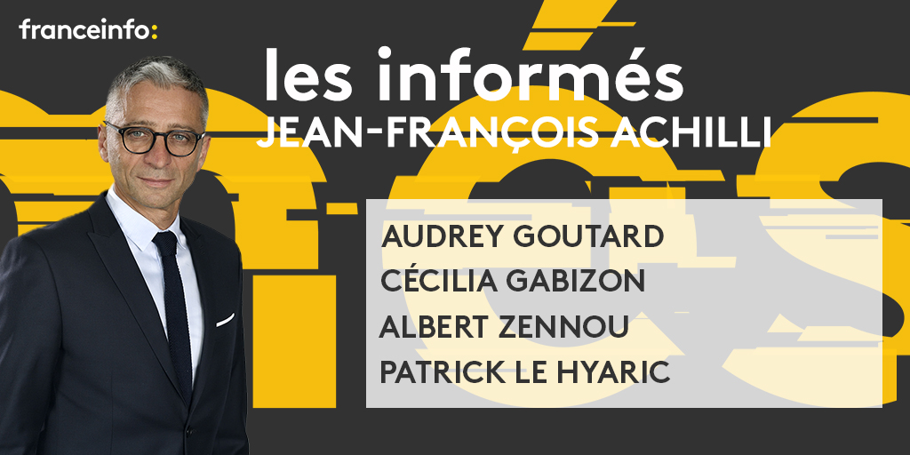Ce soir, retrouvez #lesinformés de <a href="/franceinfo/">franceinfo</a> 

Avec 👇 
@audreygoutard - <a href="/francetv/">France tv</a> 
<a href="/cgabizon/">cécilia gabizon</a> - @ETX_Studio 
<a href="/AlbertZennou/">Albert Zennou</a> - <a href="/Le_Figaro/">Le Figaro</a> 
<a href="/PatrickLeHyaric/">Patrick Le Hyaric</a> - <a href="/humanite_fr/">L'Humanité</a> 

📌 RDV à 20h avec <a href="/JFAchilli/">Jean-François Achilli</a> 

📻 francetvinfo.fr/en-direct/radi…
📺 francetvinfo.fr/en-direct/tv.h…