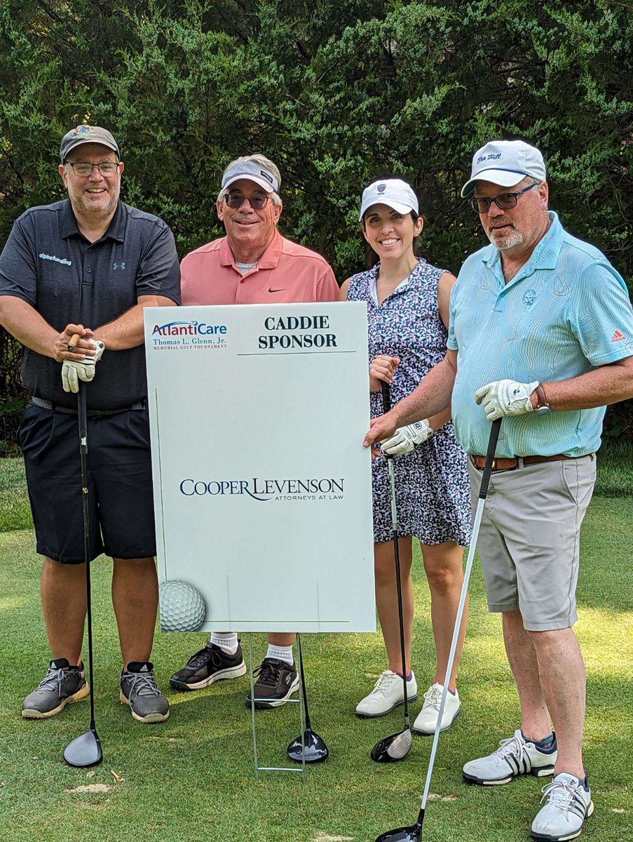 Proud to support the <a href="/AtlantiCareNJ/">AtlantiCare</a> Foundation and their Thomas L. Glenn, Jr. Memorial Golf Tournament. It was the perfect day for a round of golf – and to do our part in helping to further AtlantiCare’s vision of building healthy communities.