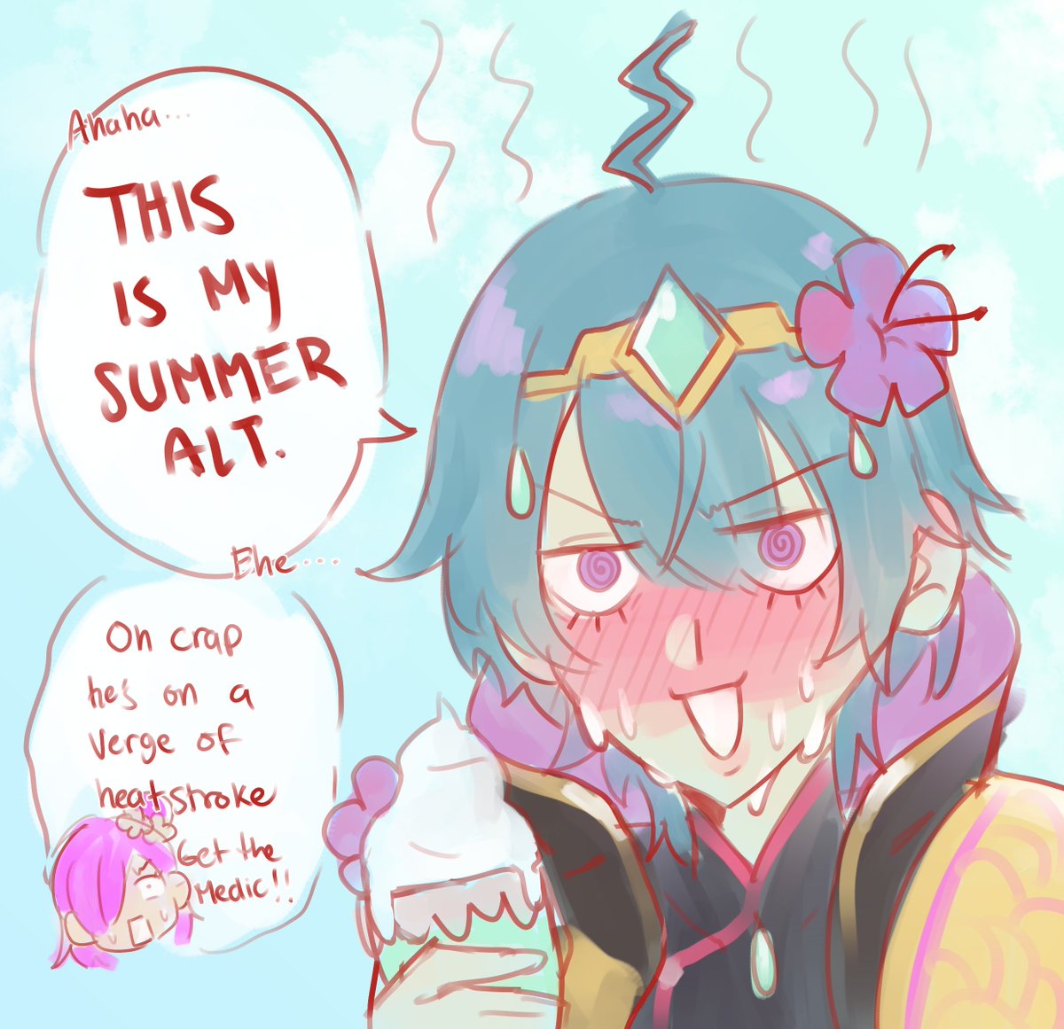 FE3H MC Summer Vacation☀️🌊💜

#FEHeroes