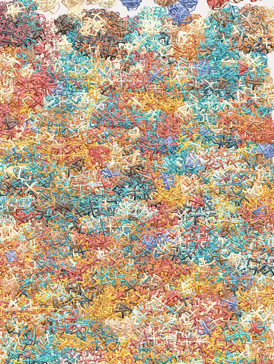 wage_du's tweet image. GM ☕️🚀
Been a tough week but I'm back with more #WIP
These are 2 extreme cases that, oc, won't both do it to the final version (or will they?)
Where do you land, order or chaos?
#cretivecoding #generativeart
