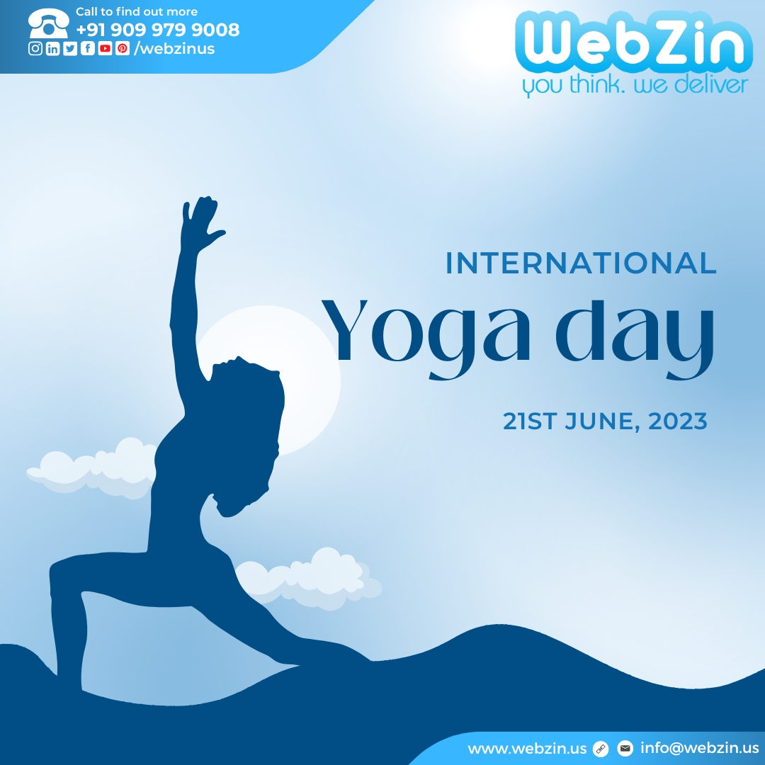 Yoga is not just a workout, it's a way of life. On this International Yoga Day, let's find our balance and flow together.
#YogaDay2023 #YogaWellness #YogaMeditation #YogaPoses #YogaBalance #YogaMindfulness #webzininc